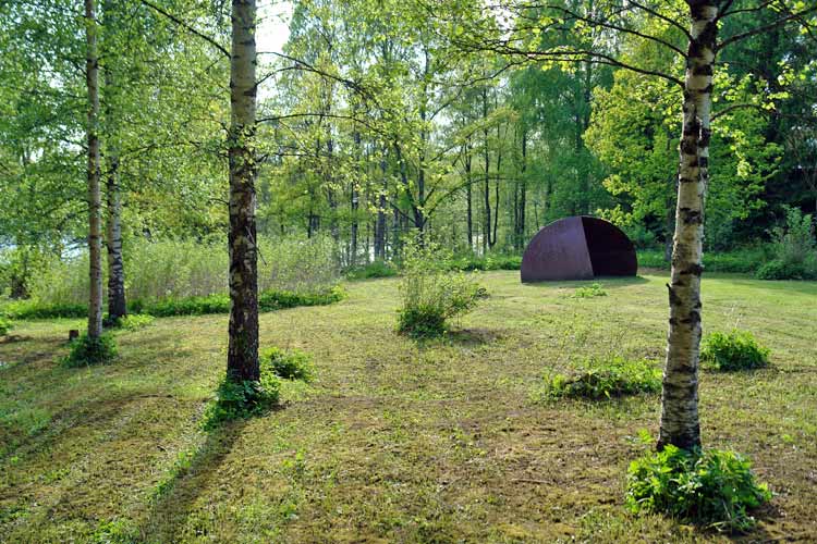 POAM sculpture park next to the cottage at Penttilä Kangasniemi, Finland.