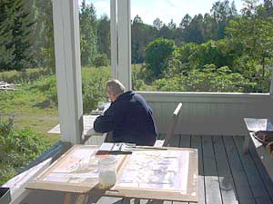 tekenen schilderen aquarelleren in Finland