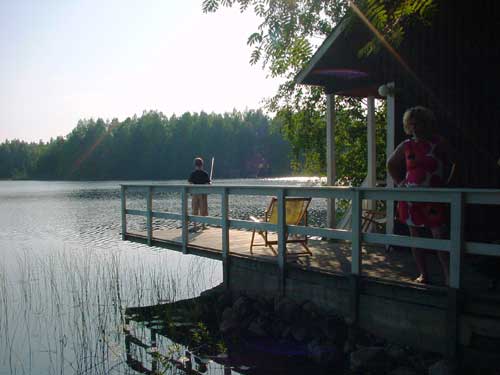 summer cottages in skandinavia - trekking, fishing, swimming and sauna holidays - vacations in your own cottage in south east Finland - a summer home at Penttilä Gardens